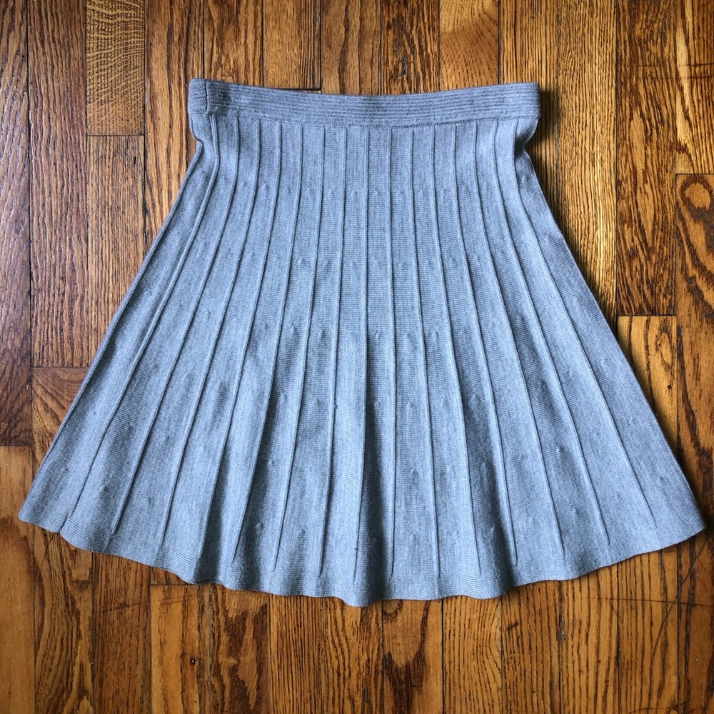 3.1 Phillip Lim Merino Wool Light Gray Skirt pleat